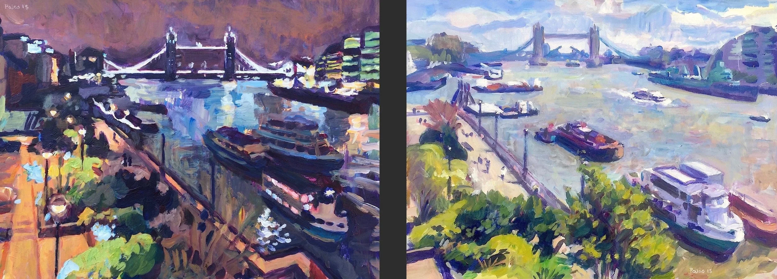 Painting day and night Edmund Palao